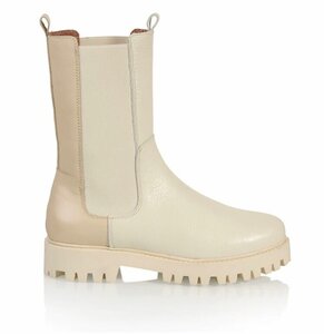 Bochum boot Chelsea off white/beige LEER